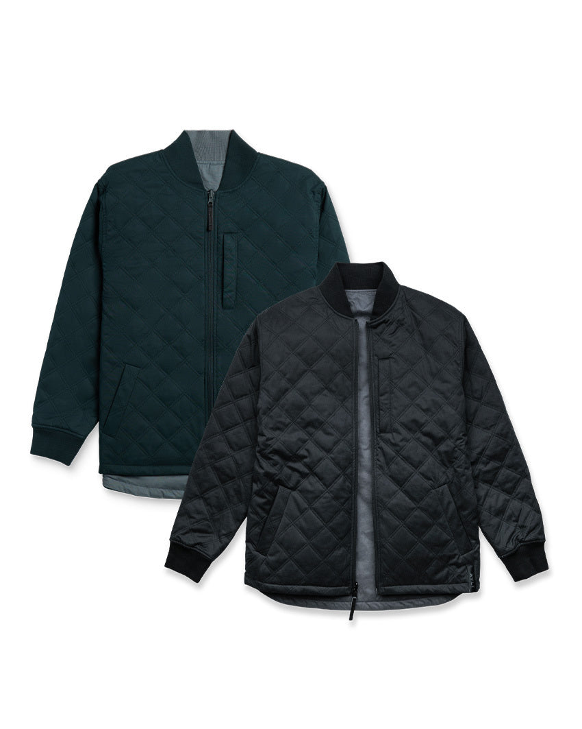 2-Item Hi-Lo Reversible Bomber Jacket Bundle