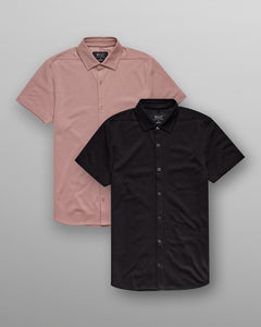 2-Item Bayside Oxford Short Sleeve Button Down Bundle