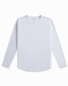 Ribbed Long Sleeve Drop-Cut