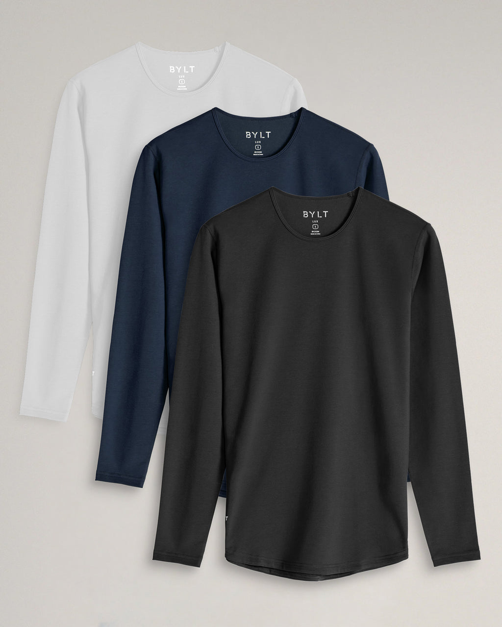 Drop-Cut Long Sleeve: LUX - Custom 3 Pack