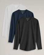 Drop-Cut Long Sleeve: LUX - Custom 3 Pack
