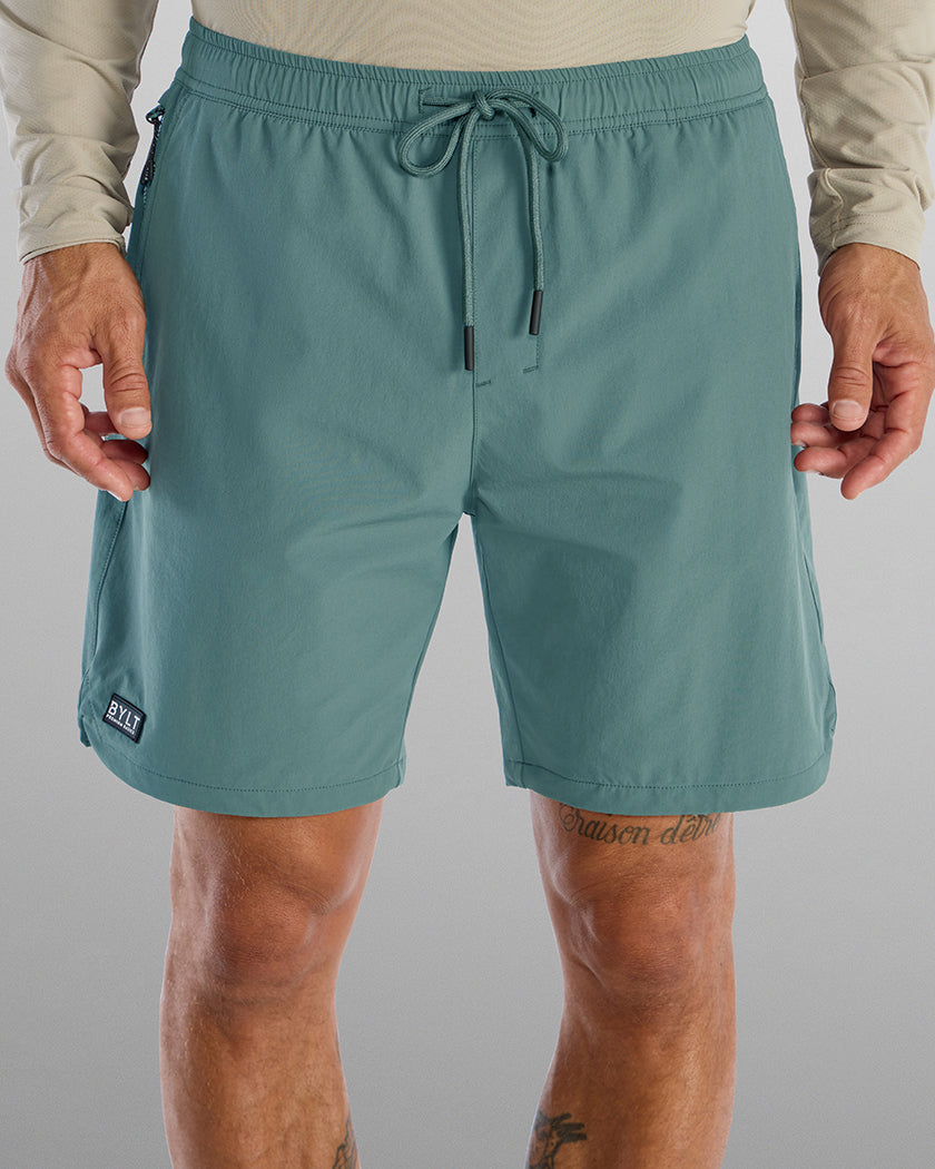 Dusty-Teal [inseam - 7"]