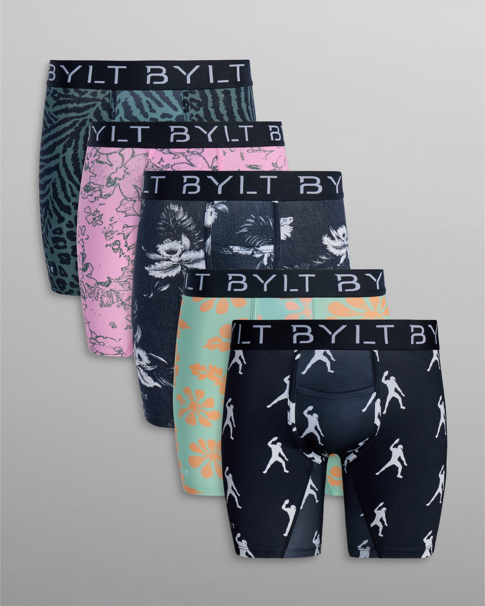 5-Item Gronk x BYLT Flex Boxer Briefs