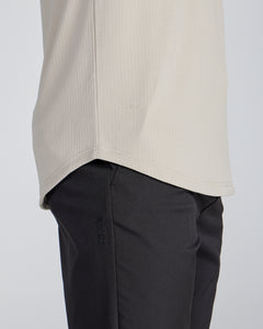 Ribbed Short Sleeve Polo