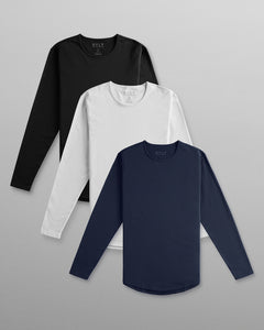Drop-Cut Long Sleeve LUX - 3 Pack
