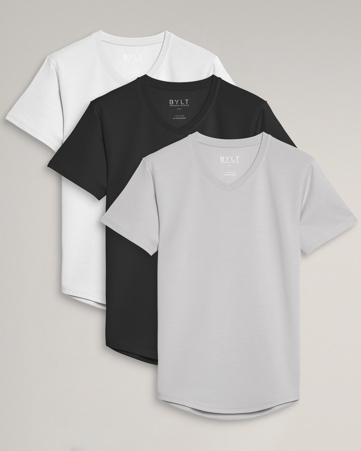 Drop-Cut V-Neck: LUX - Custom 3 Pack
