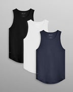 LUX Drop-Cut Tank - Custom 3 Pack