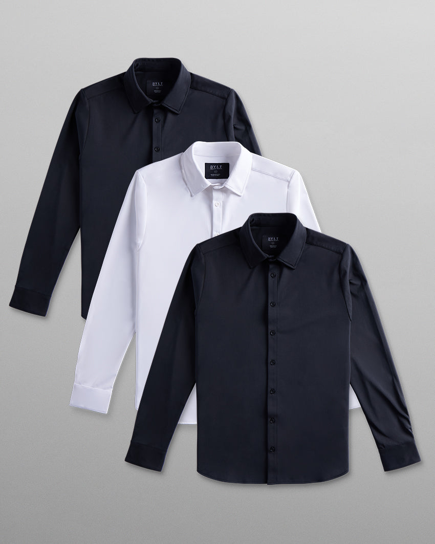 Executive Stretch 2.0 Long Sleeve Button Down - Custom 3 Pack