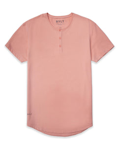 Pink Ice Henley Drop-Cut LUX Shirt