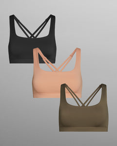 Metta Crossback Sports Bra - Custom 3 Pack