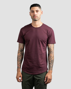 Maroon - Drop-Cut Shirt