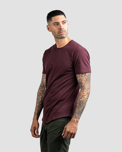 Maroon - Drop-Cut Shirt