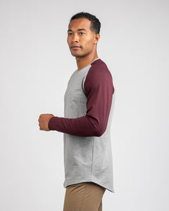 Heather Grey/Maroon