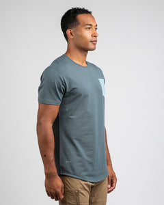Pacific/Slate - Drop-Cut LUX Pocket Shirt