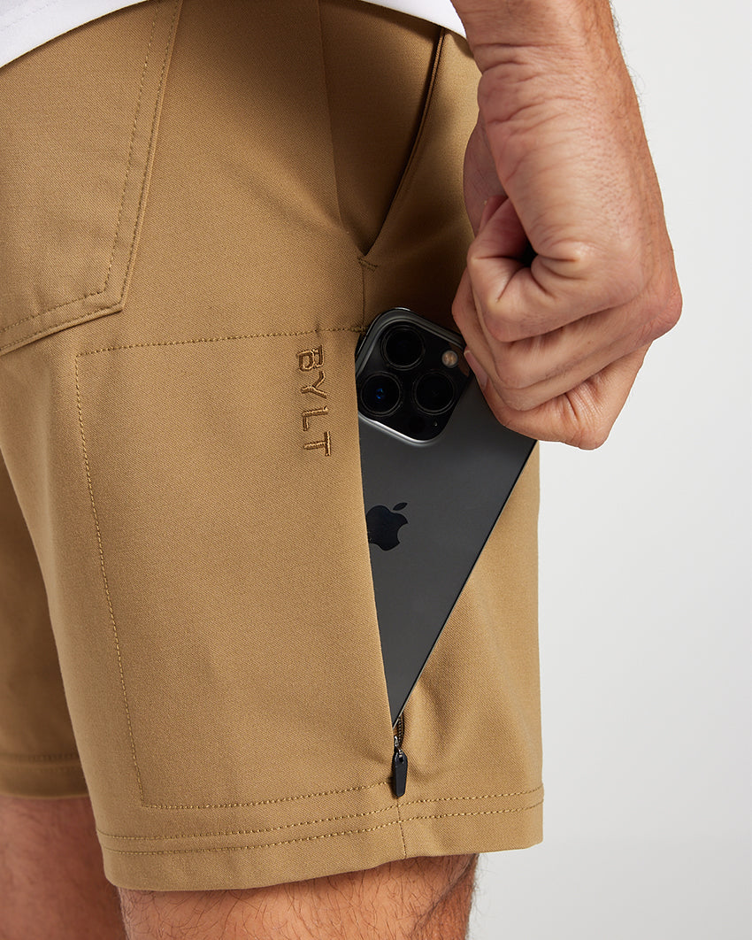 Tan [inseam - 8"]