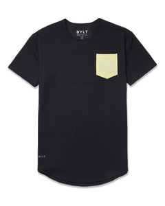Black/Canary - Drop-Cut LUX Pocket Shirt