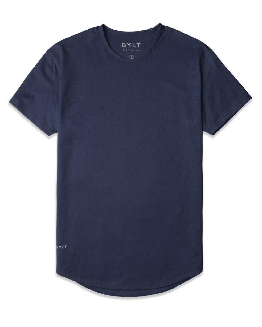 Navy - Drop-Cut Shirt
