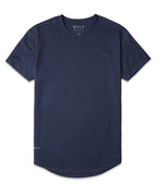 Navy - Drop-Cut Shirt