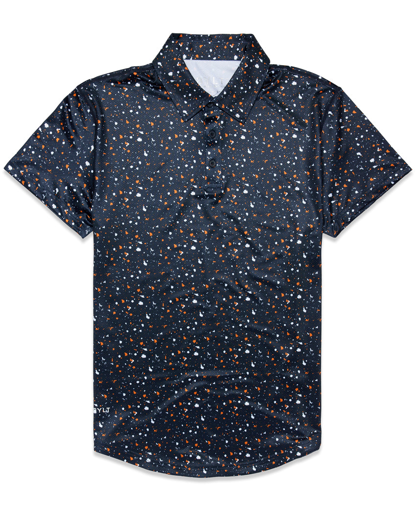 Navy-Orange-Speckle