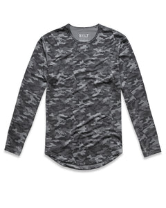 Asphalt-Camo - Performance Long Sleeve Shirt