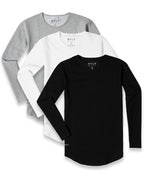 Drop-Cut Long Sleeve: LUX - Custom 3 Pack