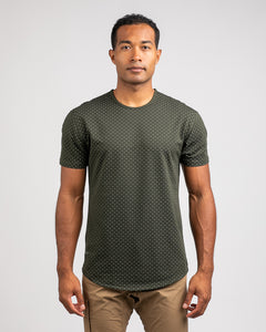 Forest/Grey - Dotted Drop-Cut: LUX